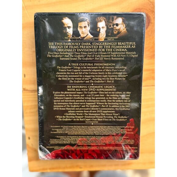 New In Box The Godfather The Coppola Restoration 1, 2, and 3 Films DVD Set - Picture 7 of 7